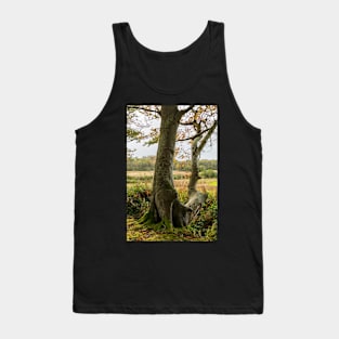 Autumn Tree Landscape Scene Tank Top